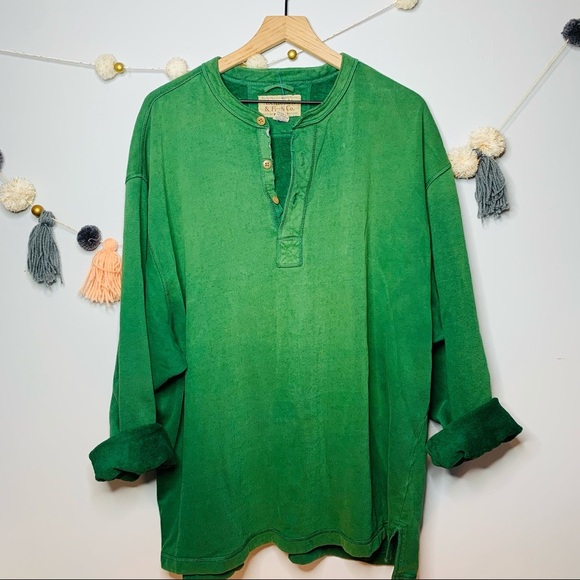 VINTAGE y2k Abercrombie green boyfriend pullover - Picture 5 of 7